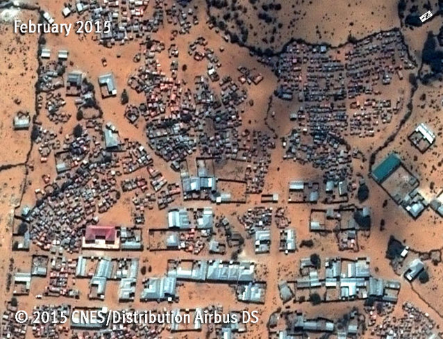 IDP camp site before eviction on Feb. 27, 2015