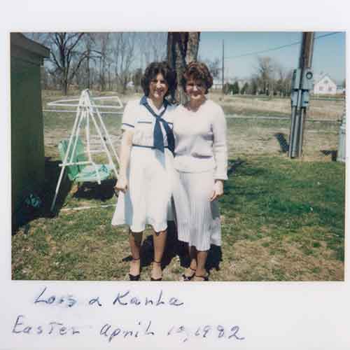 Lois, right, with her daughter, Karla, April 19, 1982.